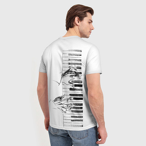 Мужская футболка Фортепианный концерт / 3D-принт – фото 4