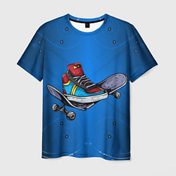 Мужская футболка Кроссовок на поломанном скейте