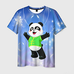 Мужская футболка Панда разводит руками