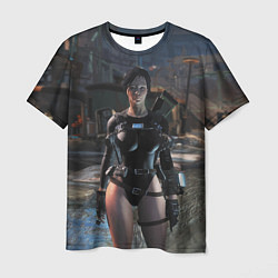 Мужская футболка Fallout 4 - бронированный купальник