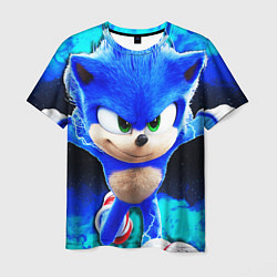 Мужская футболка Sonic неоновый дым