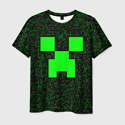 Мужская футболка Minecraft green squares