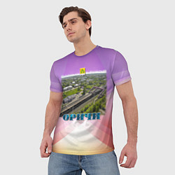 Футболка мужская Оричи - вокзал, цвет: 3D-принт — фото 2