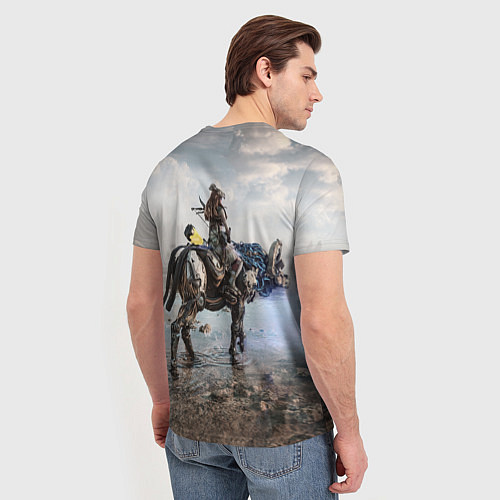 Мужская футболка Элой на животном / 3D-принт – фото 4