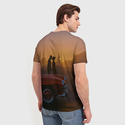 Мужская футболка Романтическое свидание / 3D-принт – фото 4