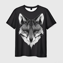 Мужская футболка Lowpoly fox