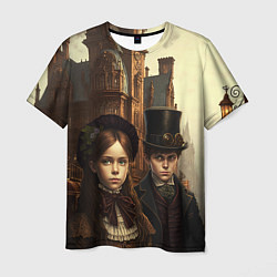 Мужская футболка Victorian boy and girl