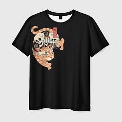 Мужская футболка Samurai cat