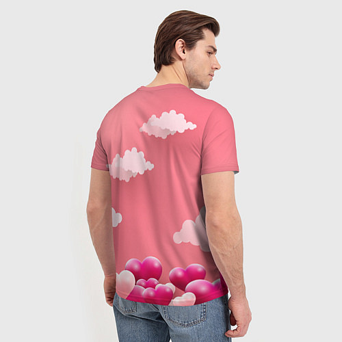 Мужская футболка Амур прикованный к сердцу / 3D-принт – фото 4