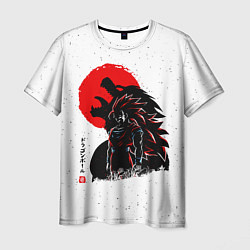 Мужская футболка Dragon Ball красная луна