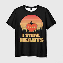 Футболка мужская I steal hearts, цвет: 3D-принт