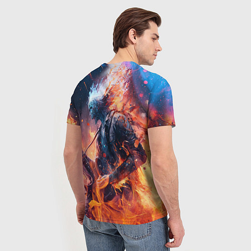 Мужская футболка Призрачный гитарист / 3D-принт – фото 4