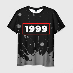 Футболка мужская 1999 - в красной рамке на темном, цвет: 3D-принт
