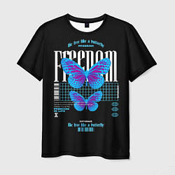 Мужская футболка Be free like a butterfly