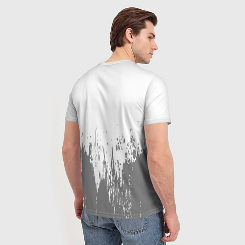 Мужская футболка Павел - в красной рамке на светлом / 3D-принт – фото 4