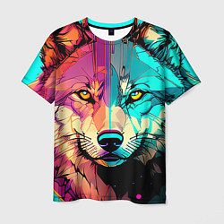 Мужская футболка Яркий волк