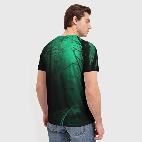 Мужская футболка Уэнсдэй пьет яд / 3D-принт – фото 4