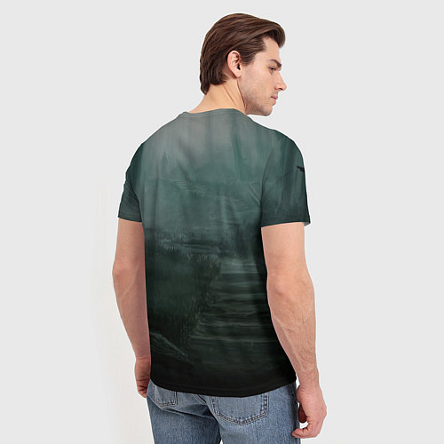 Мужская футболка Уэнсдэй пустой лес / 3D-принт – фото 4