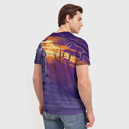 Мужская футболка Уэнсдэй с пираньями / 3D-принт – фото 4