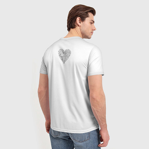 Мужская футболка Heart neurons / 3D-принт – фото 4