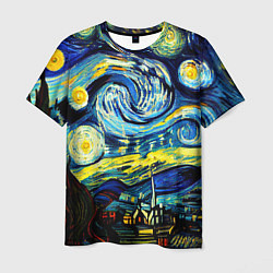 Мужская футболка Винсент ван Гог, звездная ночь