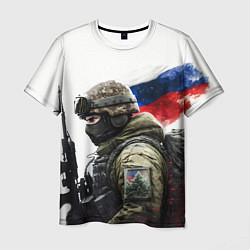 Мужская футболка Русский воин патриот