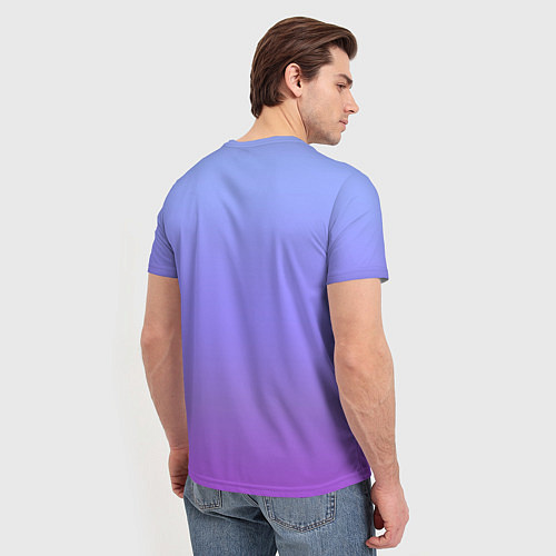 Мужская футболка Фиолетовый градиент / 3D-принт – фото 4