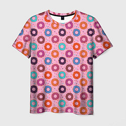 Мужская футболка Вкусные пончики