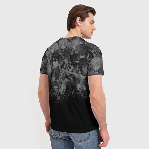 Мужская футболка Геншин импакт - Аль-Хайтам / 3D-принт – фото 4