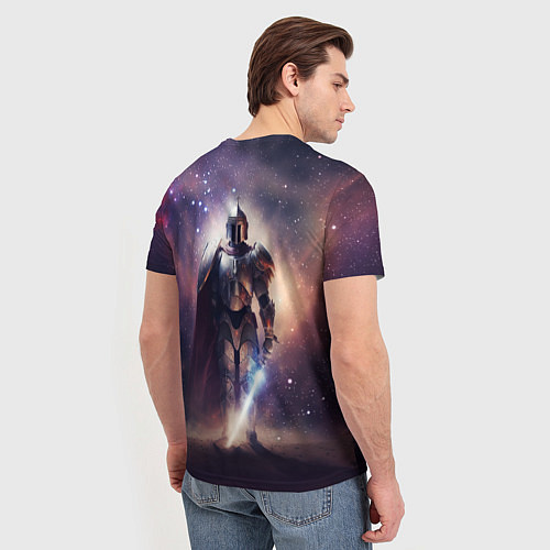 Мужская футболка Космический рыцарь / 3D-принт – фото 4