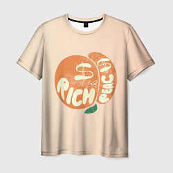 Мужская футболка Рич пич - богатый персик