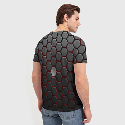 Мужская футболка Броня из стали / 3D-принт – фото 4