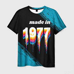 Мужская футболка Made in 1977: liquid art
