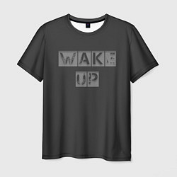 Мужская футболка Wake up