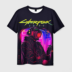 Мужская футболка Cyberpunk, robohacker