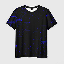 Мужская футболка Абстрактный цифровой фон