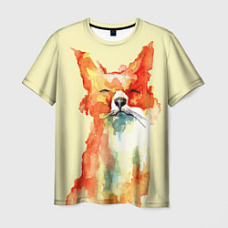 Мужская футболка Живописная лисица
