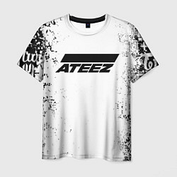 Футболка мужская Ateez black and white, цвет: 3D-принт