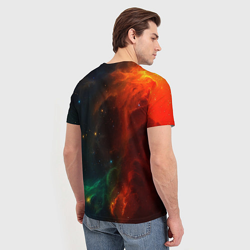 Мужская футболка Двуликий космос / 3D-принт – фото 4