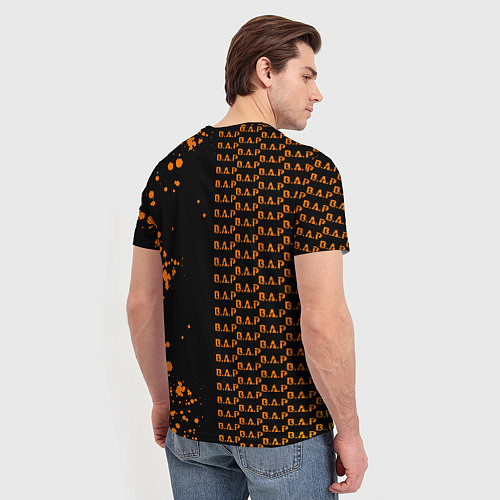 Мужская футболка B A P half pattern / 3D-принт – фото 4