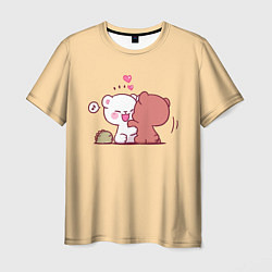 Мужская футболка Плюшевые медвежьи объятия