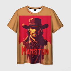 Футболка мужская John Marston poster, цвет: 3D-принт