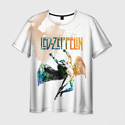 Футболка мужская Led Zeppelin rock, цвет: 3D-принт