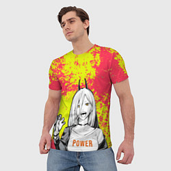 Футболка мужская Пауэр - без пальцев, цвет: 3D-принт — фото 2