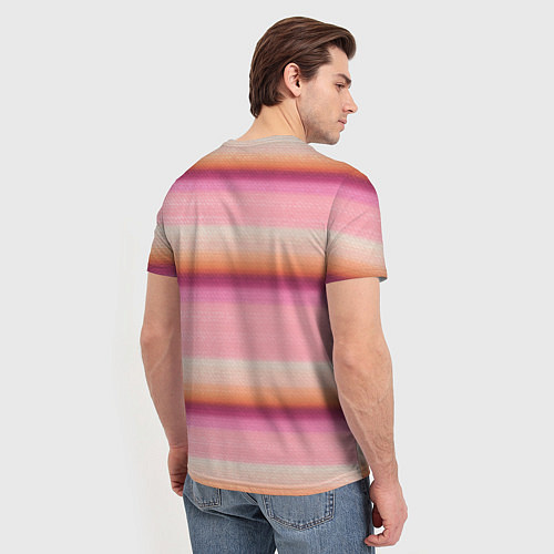 Мужская футболка Энид Синклер с Уэнсдей Аддамс - текстура свитера / 3D-принт – фото 4
