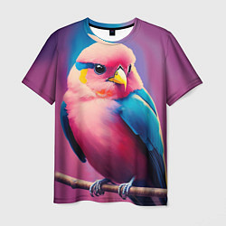 Мужская футболка Красочная птица
