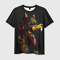 Мужская футболка Китайский волк