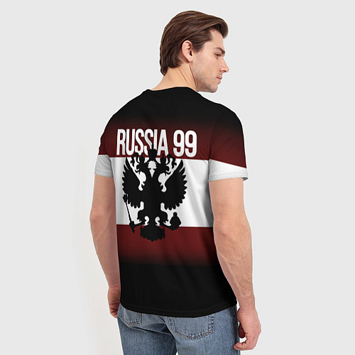 Мужская футболка Россия 99 Московский регион / 3D-принт – фото 4