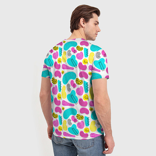 Мужская футболка Geometric pattern / 3D-принт – фото 4