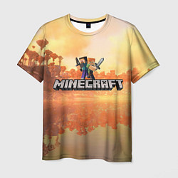 Мужская футболка Стив Майнкрафт Minecraft